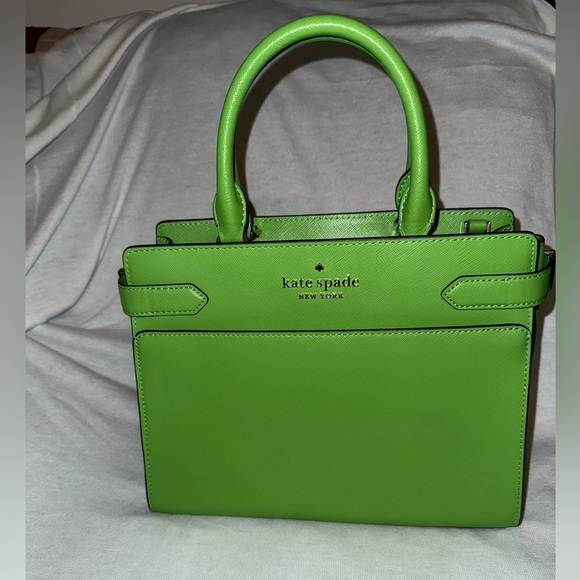 NWOT Kate Spade Vibrant Green Satchel - Picture 1 of 2